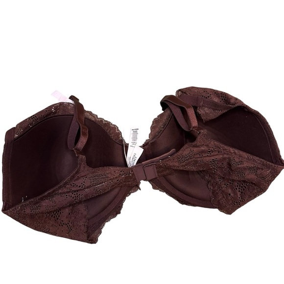 NWT Victoria’s Secret lightly lined burgundy lace full coverage bra size 36DDD - Picture 3 of 6